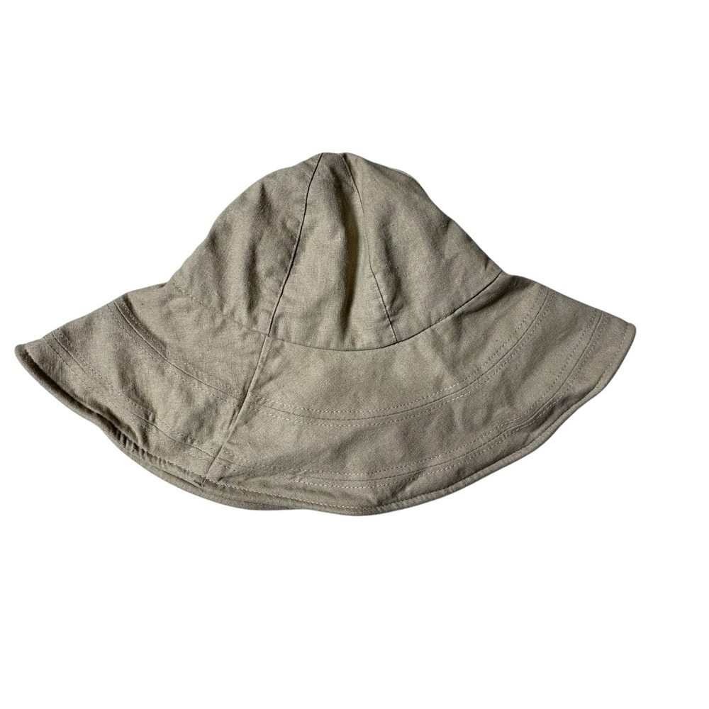 August Hat‎ Linen Blend Women's Attached Flower Packable Sun Vacation